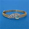 Cz Openable Kada With Mehndi Plating