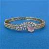 Cz Openable Kada With Mehndi Plating