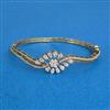 Cz Openable Kada With Mehndi 2 Tone Rhodium Plating