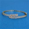 Cz Openable Kada With Mehndi 2 Tone Rhodium Plating