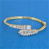 Cubic Zirconia Openable Kada With Mehndi 2tone Plating