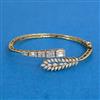 Cubic Zirconia Openable Kada With Mehndi 2tone Plating