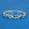 Cz Openable Kada With Rhodium Plating