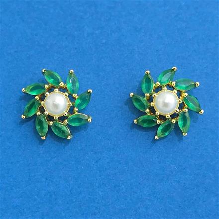 Cubic Zirconia Tops With Gold Plating