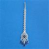 Cubic Zirconia Classic Tikka With Rhodium Plating