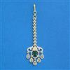 Cubic Zirconia Classic Tikka With 2tone Plating