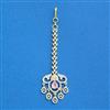 Cubic Zirconia Classic Tikka With 2tone Plating