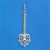 Cubic Zirconia Classic Tikka With 2tone Plating