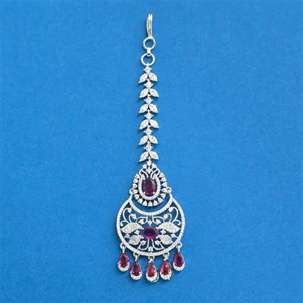 Cz Classic Tikka With Rhodium Plating