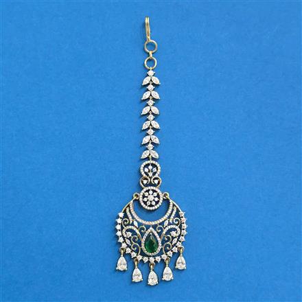 Cz Classic Tikka With Mehndi Plating