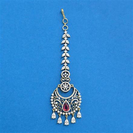 Cz Classic Tikka With Mehndi Plating