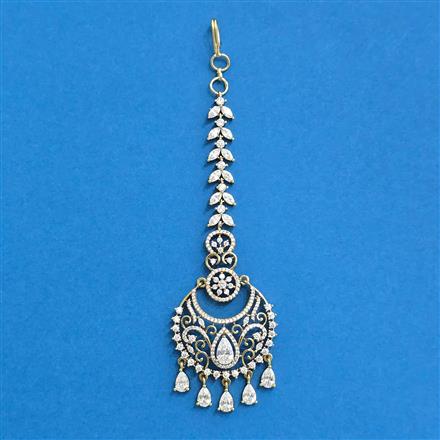 Cz Classic Tikka With Mehndi Plating