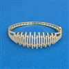 Cz Openable Kada With 2 Tone Rhodium Plating