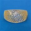 Cz Openable Kada With 2 Tone Rhodium Plating