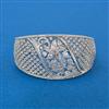 Cz Openable Kada With 2 Tone Rhodium Plating