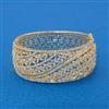 Cz Openable Kada With 2 Tone Rhodium Plating