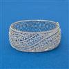 Cz Openable Kada With 2 Tone Rhodium Plating