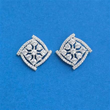 Cz Tops With 2 Tone Rhodium Plating