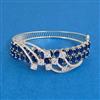 Cz Openable Kada With Rhodium Plating