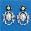 Cubic Zirconia Classic Earring With Rhodium Plating