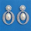 Cubic Zirconia Classic Earring With Rhodium Plating