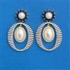 Cz Classic Earring With 2 Tone Plating