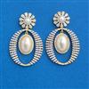 Cz Classic Earring With 2 Tone Plating