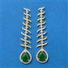 Cz Classic Earring With 2 Tone Plating