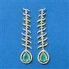 Cz Classic Earring With 2 Tone Plating