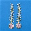 Cz Classic Earring With 2 Tone Plating