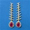 Cz Classic Earring With 2 Tone Plating