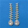 Cz Classic Earring With 2 Tone Plating