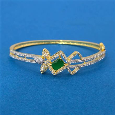 Cz Openable Kada With 2 Tone Plating