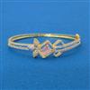 Cz Openable Kada With 2 Tone Plating