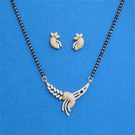 Cz Classic Mangalsutra With 2 Tone Plating