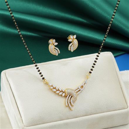 Cz Classic Mangalsutra With 2 Tone Plating