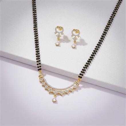Cz Classic Mangalsutra With 2 Tone Plating