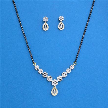 Cz Classic Mangalsutra With 2 Tone Plating