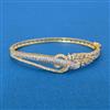 Cz Openable Kada With 2 Tone Mehndi Rhodium Plating