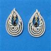 Cz Classic Earring With 2 Tone Plating