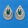 Cz Classic Earring With 2 Tone Plating