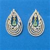 Cz Classic Earring With 2 Tone Plating