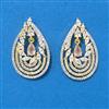 Cz Classic Earring With 2 Tone Plating