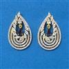 Cz Classic Earring With 2 Tone Plating