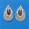 Cz Classic Earring With 2 Tone Plating