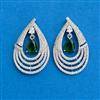 Cubic Zirconia Classic Earring With Rhodium Plating