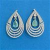 Cubic Zirconia Classic Earring With Rhodium Plating