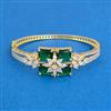 Cubic Zirconia Openable Kada With 2 Tone Plating