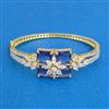 Cubic Zirconia Openable Kada With 2 Tone Plating