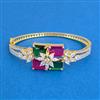 Cubic Zirconia Openable Kada With 2 Tone Plating